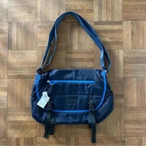 Gap Messenger Bag Blue and Black Messenger Travel Bag, Casual or Hiking Bag